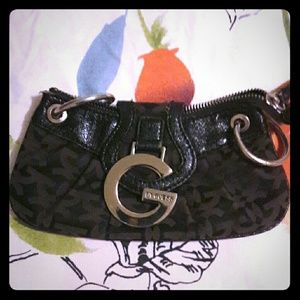 Guess Black Clutch Handbag